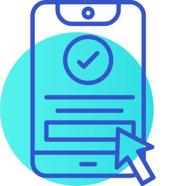 cep telefonu simgesi tasarımı, vektör illüstrasyonu