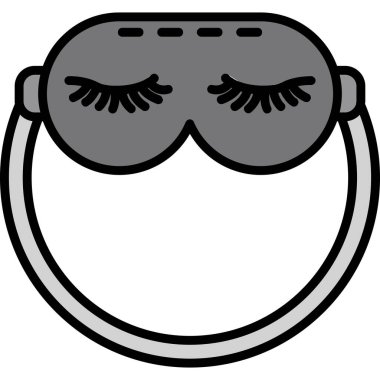 göz maskesi vektör simgesi