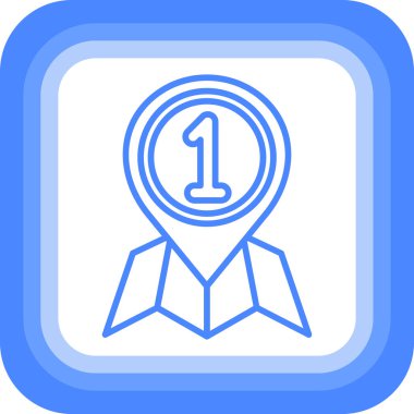 Madalya. Web simgesi basit illüstrasyon