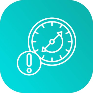 vektör saat simgesi, basit illüstrasyon