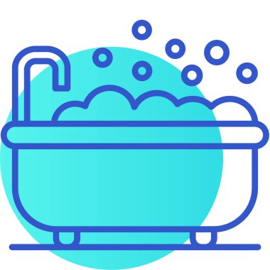 Küvet. Web simgesi basit illüstrasyon