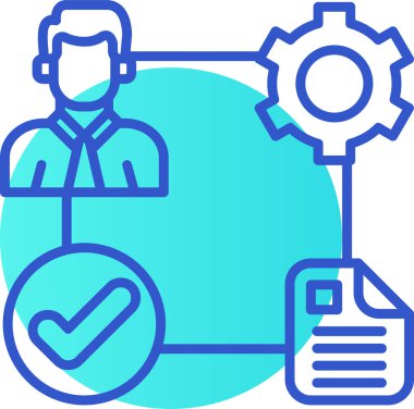 Müşteri servisi. Basit resimleme