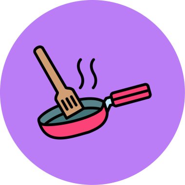 Barbekü ikonu vektör illüstrasyonu