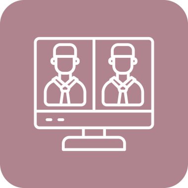 İş ve finans simgesinin vektör illüstrasyonu