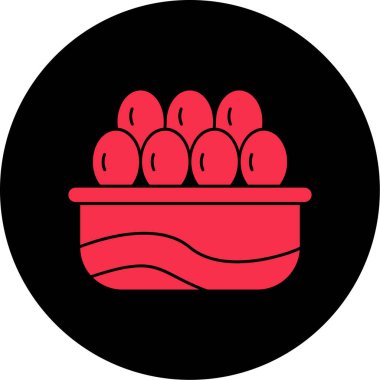 Gıda simgesinin vektör illüstrasyonu