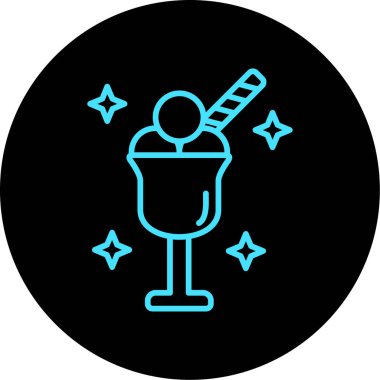 Bir golf ikonunun vektör illüstrasyonu