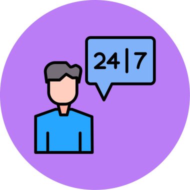 2 numaralı adamın vektör çizimi