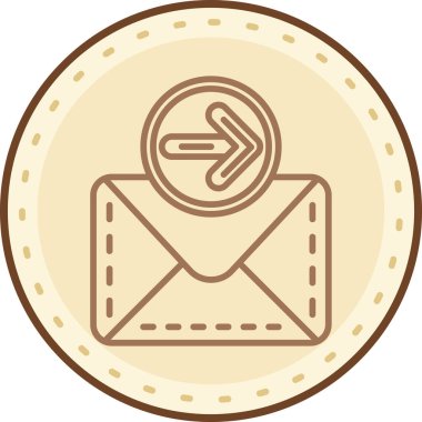 zarf simgesi vektör illüstrasyonu