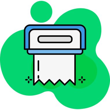 Yeşil ve beyaz arkaplanın vektör çizimi