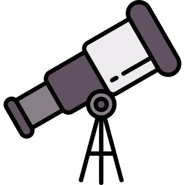 Bir teleskop simgesinin vektör çizimi