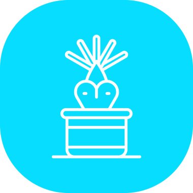 Kaktüs simgesi vektör illüstrasyonu