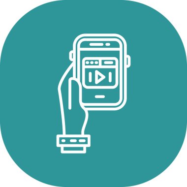 Akıllı saat vektör illüstrasyon tasarımlı akıllı telefon