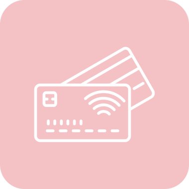 Kartı ödeme vektör çizim beyaz arka plan üzerinde.