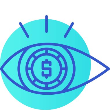 Göz simgesi vektör illüstrasyonu