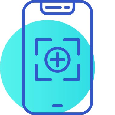 Vektör akıllı telefon simgesi illüstrasyonu