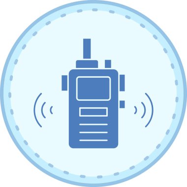 Radyo. Web simgesi basit illüstrasyon