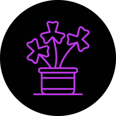 Güzel bir simgenin vektör illüstrasyonu