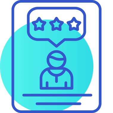 Geri bildirim simgesi modern illüstrasyon