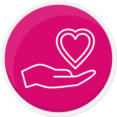 Aşk ikonu. vektör illüstrasyonu