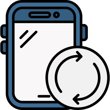 Akıllı telefon. Web simgesi basit tasarım