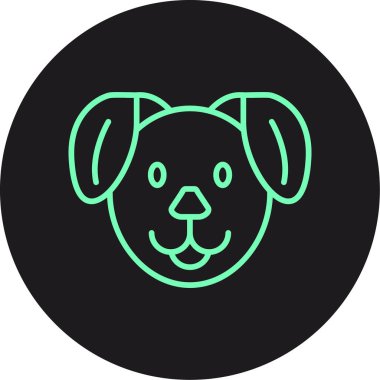 Köpek simgesinin vektör illüstrasyonu