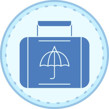 Şemsiye. Web simgesi basit illüstrasyon