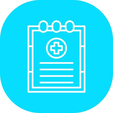 Modern b 'nin vektör çizimi hastanenin ikonundan yoksun