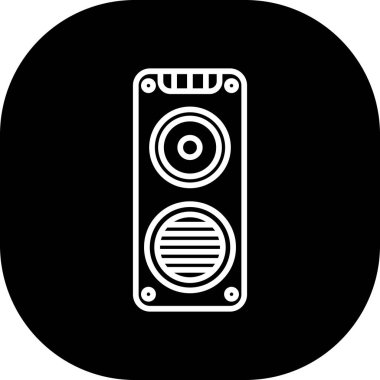 hoparlör simgesi, vektör illüstrasyonu basit tasarım