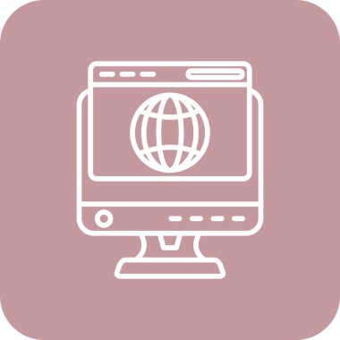 Seo simgesinin vektör illüstrasyonu