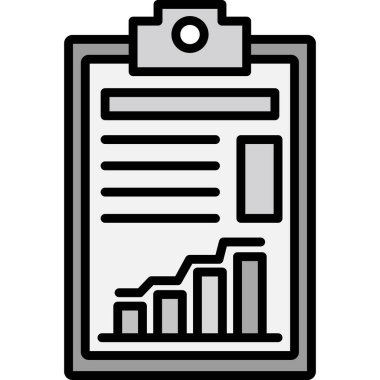 İş grafik simgesi, anahat stili