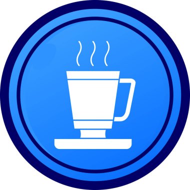 kahve fincanı ikonu vektör illüstrasyonu