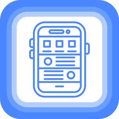 Akıllı telefon. Web simgesi basit tasarım