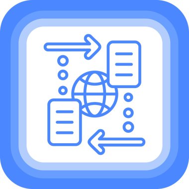 Harita simgesi, vektör illüstrasyonu