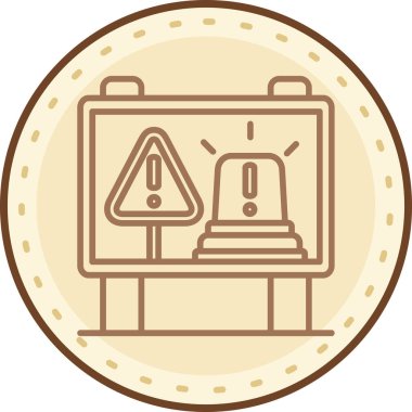 Bir saat simgesinin vektör illüstrasyonu