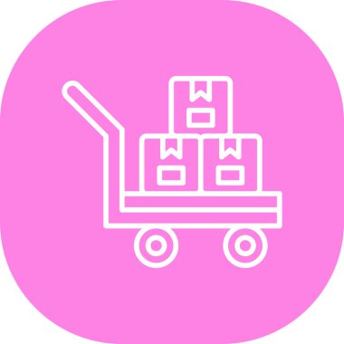 Bir kamyon simgesinin vektör çizimi