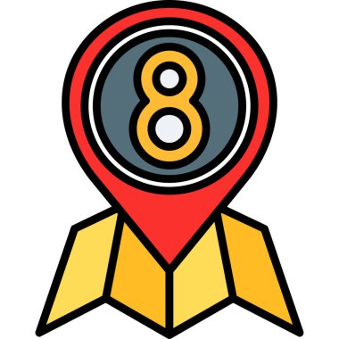 gps harita konumu simgesi - taslak biçimi