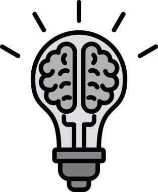 yaratıcı fikir yaratıcılığı simgesi - özet biçimi