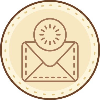 E- posta simgesinin vektör illüstrasyonu