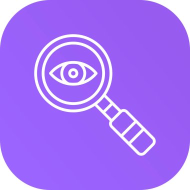 Büyütme cam simgesi vektör illüstrasyonu