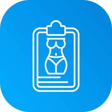 Kadın simge vektör çizim