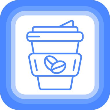 kahve ikonu vektör illüstrasyonu