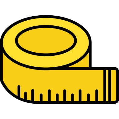 Teyp Ölçüm simgesini doldurulmuş dış hat biçiminde ölç