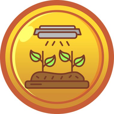 Düz biçimdeki bir ağaç simgesinin vektör illüstrasyonu