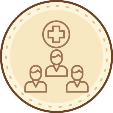 doktor vektör web simgesi basit illüstrasyon