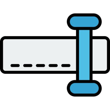 Teyp simgesi ölçülüyor. Web için vektör simgelerinin özet çizimi