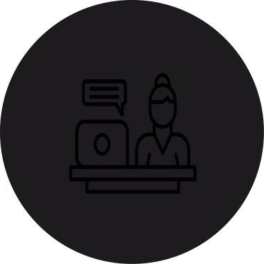 Bilgisayar. Web simgesi basit illüstrasyon