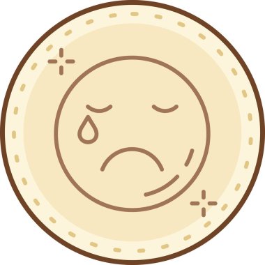 Üzücü para. Basit resimleme