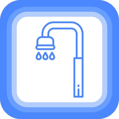 Su musluğu. Web simgesi basit tasarım
