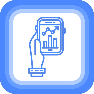 cep telefonu simgesi basit vektör çizimi