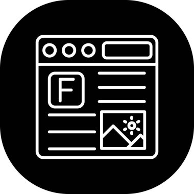 Web vektör simgesi, simge tasarımı illüstrasyonu